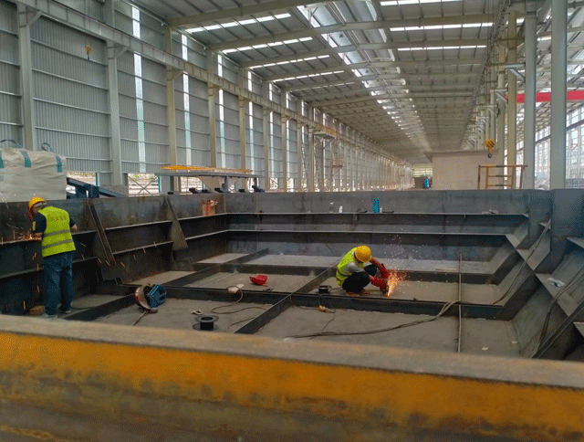 河北安諾吹鍍型材生產(chǎn)線(xiàn)施工進(jìn)行中—山西晉南鋼鐵集團(tuán)有限公司。